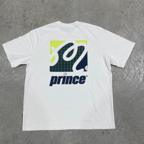 NEW MALBON X PRINCE BACKCOURT WHITE T-SHIRT SZ S M L XL 2XL - Picture 1 of 6